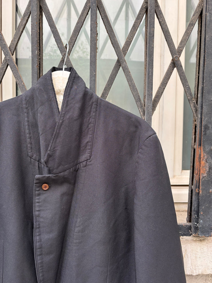 (New Arrival) COMME DES GARCONS HOMME PLUS - FW19 Long poly coat with integrated gloves