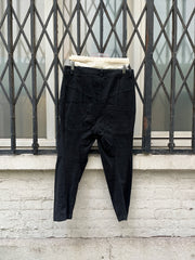 (New Arrival) MARC POINT - Textured cotton pants with wooden button