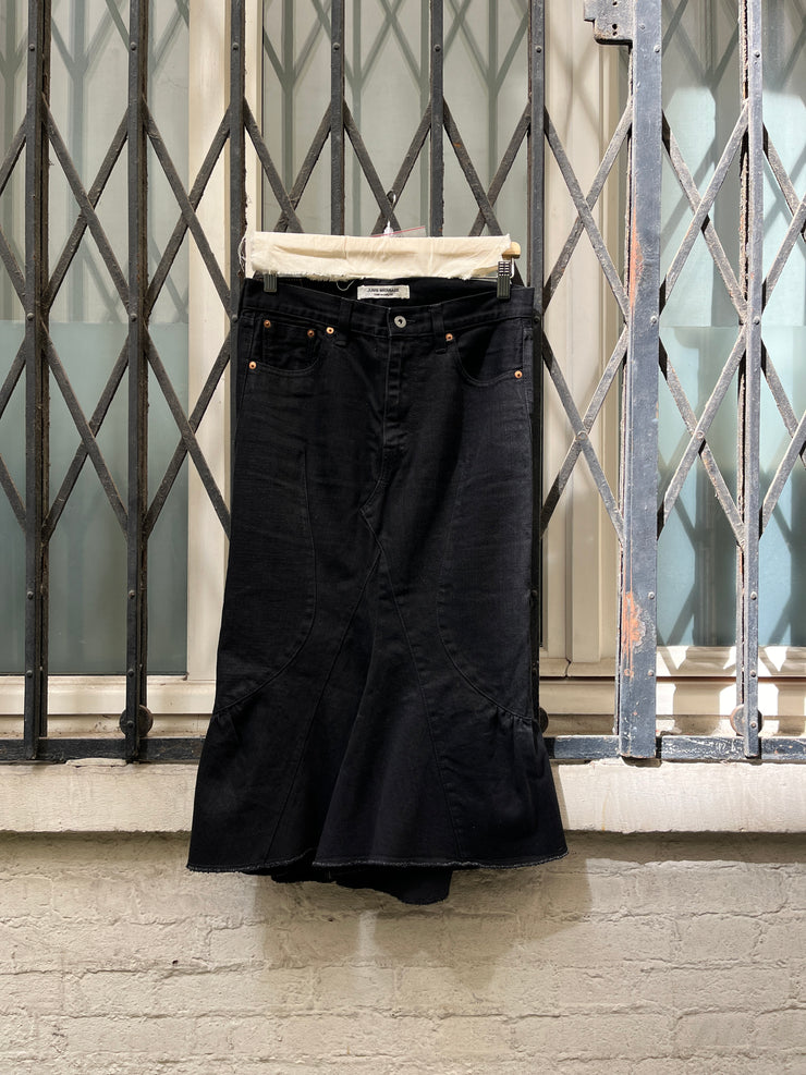 (New Arrival) JUNYA WATANABE - FW09 Flared siren denim skirt based on pants