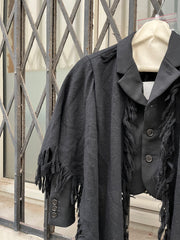 (New Arrival) NOIR KEI NINOMIYA - FW18 Cropped wool scarf jacket (runway)