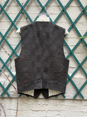 (New Arrival) ANN DEMEULEMEESTER - SS12 Patterned cotton vest with chest darts (runway)
