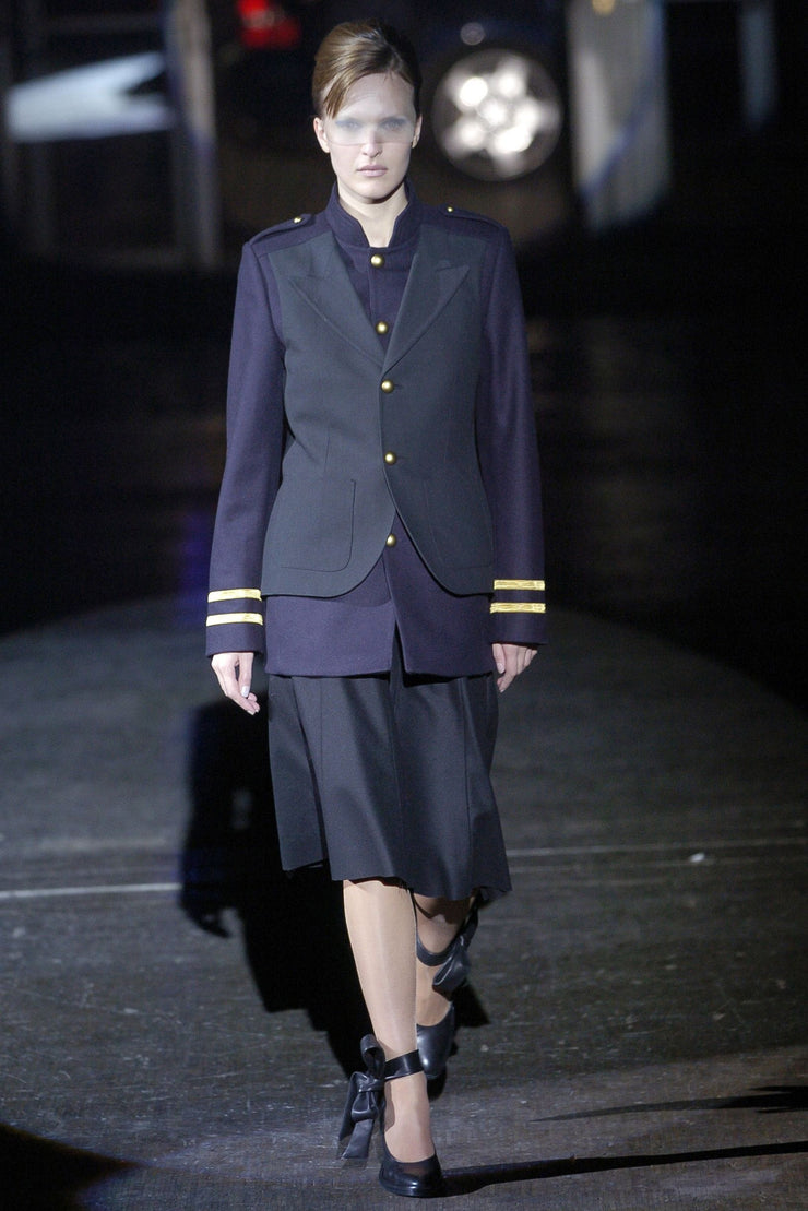 (New Arrival) A.F VANDEVORST - FW04 Wool blend officer cardigan
