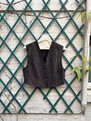 (New Arrival) ANN DEMEULEMEESTER - 1990’s patterned vest with metallic threads