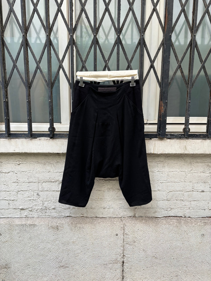 (New Arrival) RICK OWENS - FW10 "GLEAM" Virgin wool low crotch pants with elastic waist