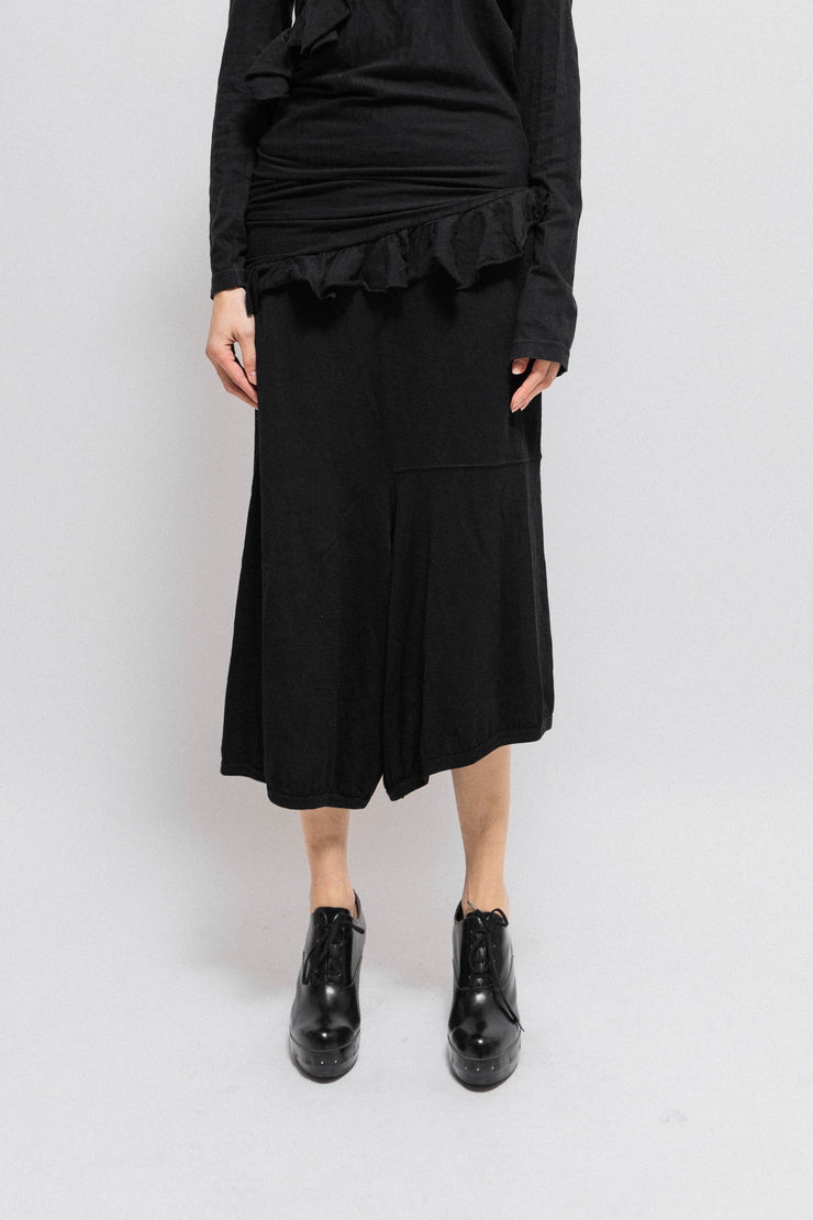 COMME DES GARCONS - FW02 Low crotch wool pants with patch details (runway)