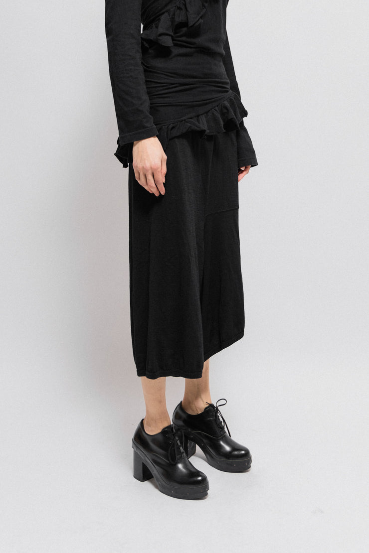 COMME DES GARCONS - FW02 Low crotch wool pants with patch details (runway)