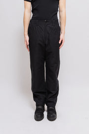 YOHJI YAMAMOTO Y'S FOR MEN - Wide cotton pants with a decorated waist (early 2000's)