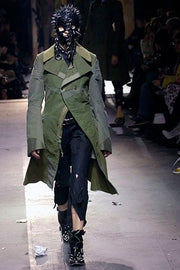 (New Arrival) JUNYA WATANABE - FW06 Reworked patchwork wool pants with leg straps and waist zipper (runway)