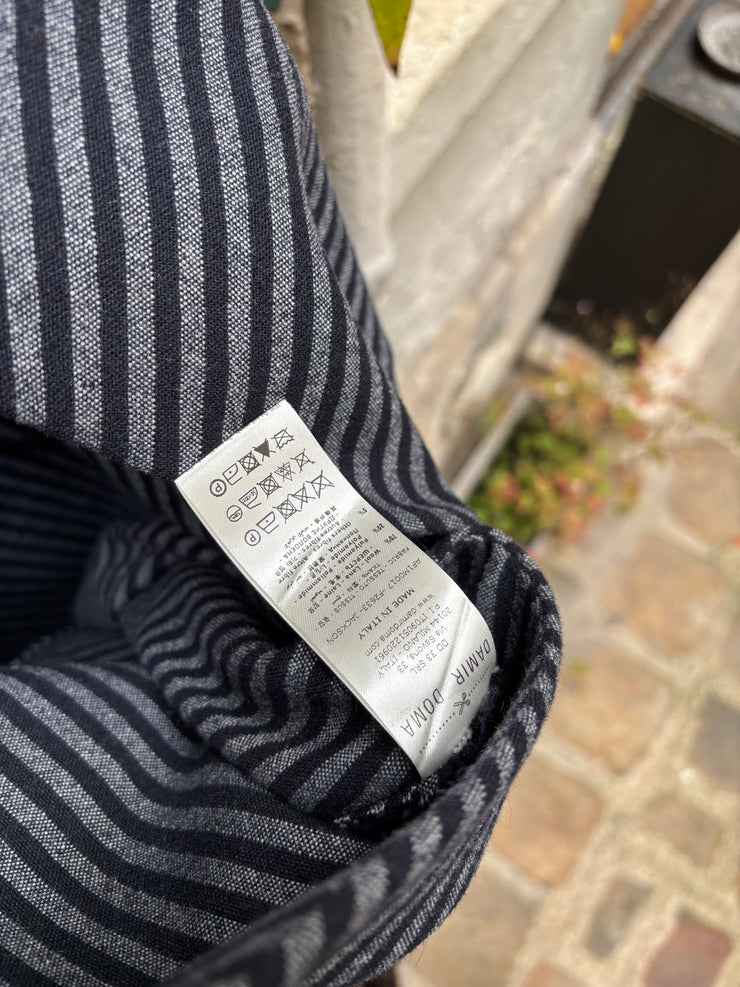 (New Arrival) DAMIR DOMA - FW17 Striped wool kimono coat