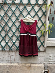 (New Arrival) UNDERCOVER - SS05 « But Beautiful II » Monster mini fringed dress with embroidered teeth (runway)