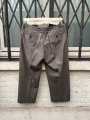 (New Arrival) RICK OWENS - SS07 "WISHBONE" Cotton + silk wide cropped pants