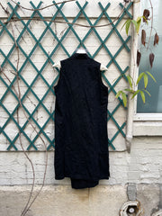 (New Arrival) ALEKSANDR MANAMIS - Cotton & linen long vest with side buttoning