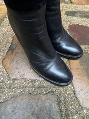 (New Arrival) A.F VANDEVORST - High leather boots with suede parts