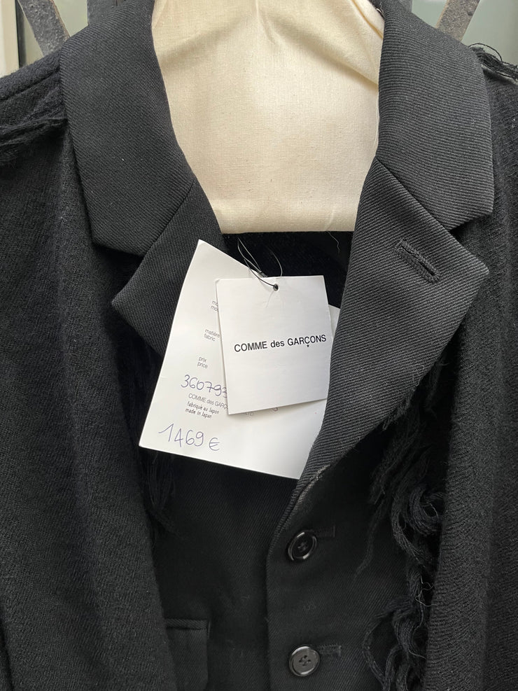 (New Arrival) NOIR KEI NINOMIYA - FW18 Cropped wool scarf jacket (runway)