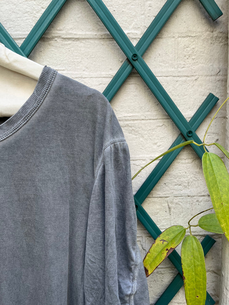 (New Arrival) BORIS BIDJAN SABERI 11 - Elongated cotton tee with stitching details