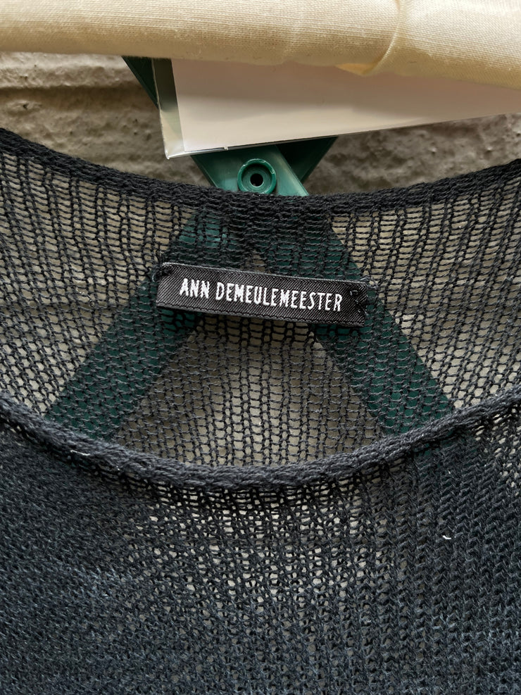 (New Arrival) ANN DEMEULEMEESTER - Early 2000’s See-through knitted dress top