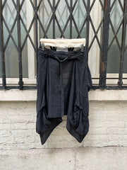 (New Arrival) ANN DEMEULEMEESTER - SS04 Cotton skirt with parachute pockets (runway)