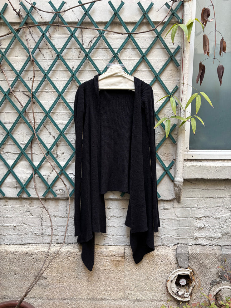 (New Arrival) RICK OWENS - FW05 "MOOG" Textured angora wool cardigan