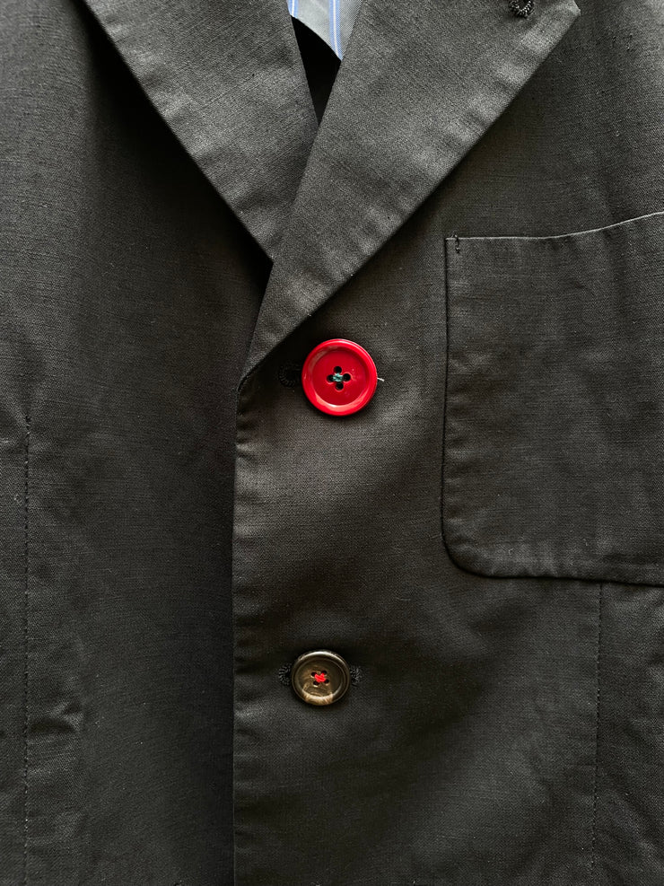 UNDERCOVER - FW04 « But Beautiful » Cotton jacket with button details and wool docking panels