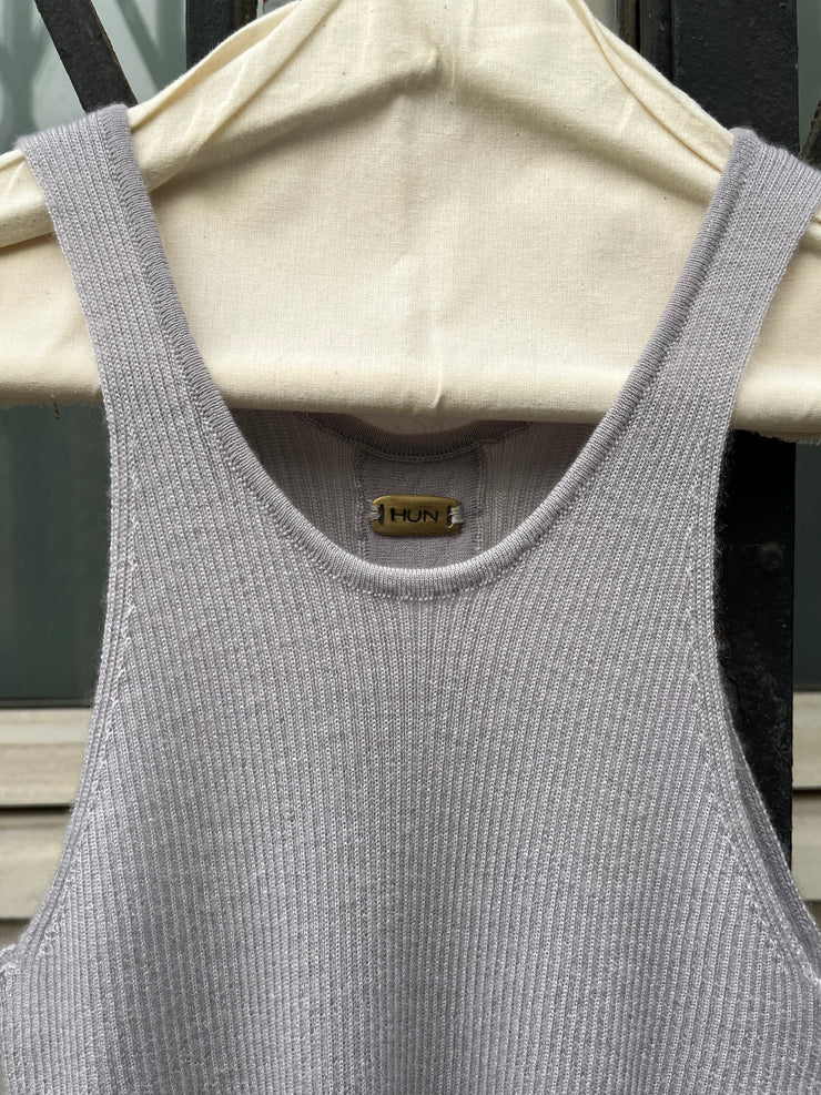 (New Arrival) HUN RICK OWENS - Cashmere lilac tank top