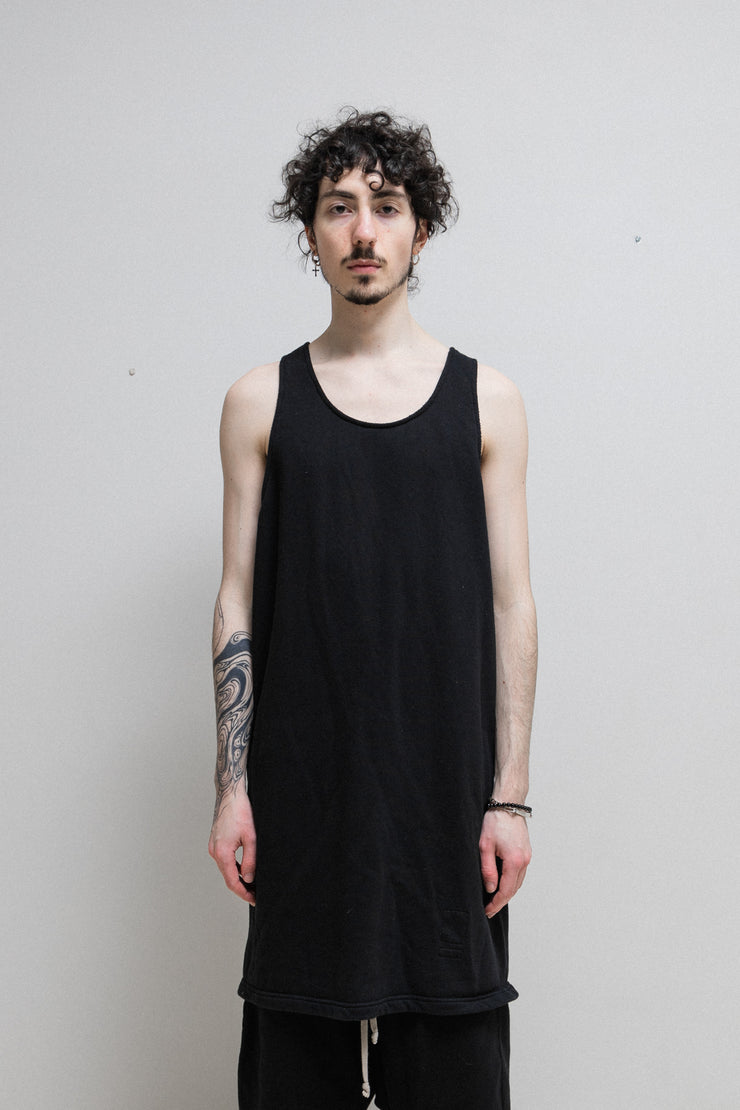 RICK OWENS DRKSHDW - SS16 Sleeveless thick cotton sweater