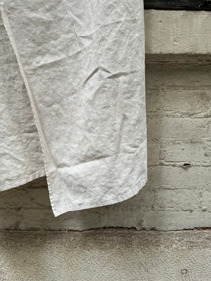 (New Arrival) ANN DEMEULEMEESTER - SS99 Painted linen wrap up skirt