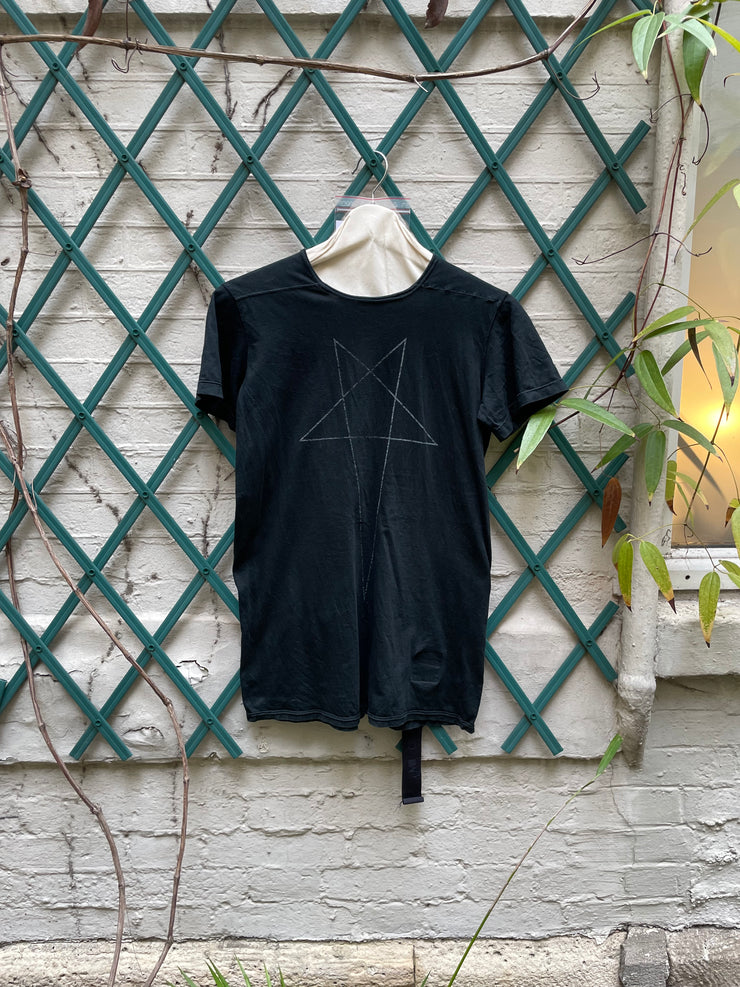 (Pre Sale) RICK OWENS DRKSHDW - Pentagram cotton tee