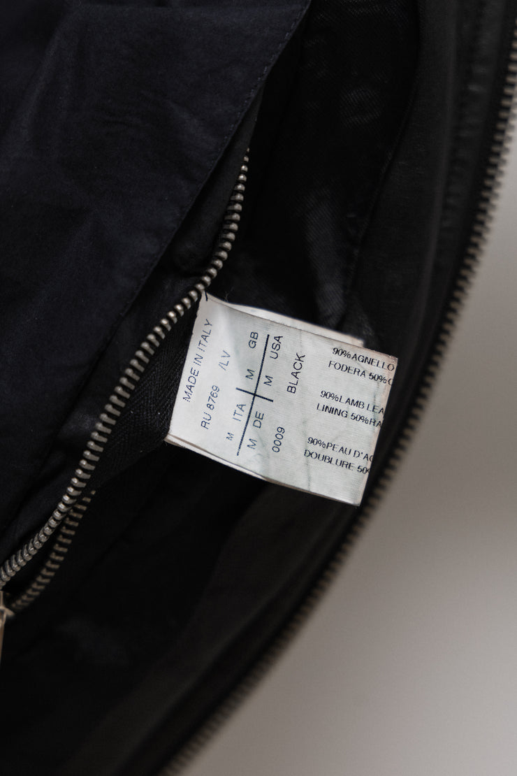 RICK OWENS - SS11 "ANTHEM" Lamb leather rider jacket