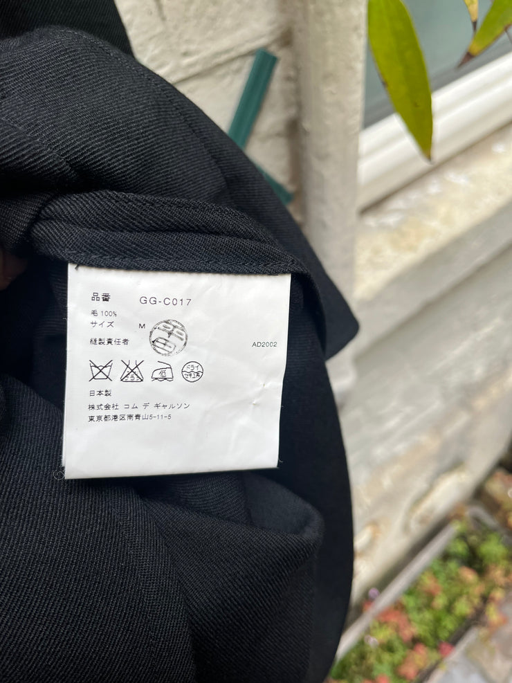 (New Arrival) COMME DES GARÇONS - FW02 Double breasted twisted wool coat