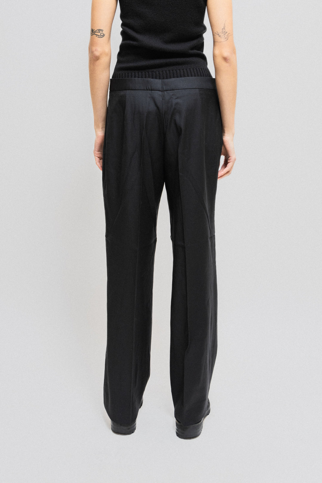 【関税込み】alexander mcqueen Pants with front pleats SchaferandweinerShops KY - Strappy Double Layer Maxi Dress