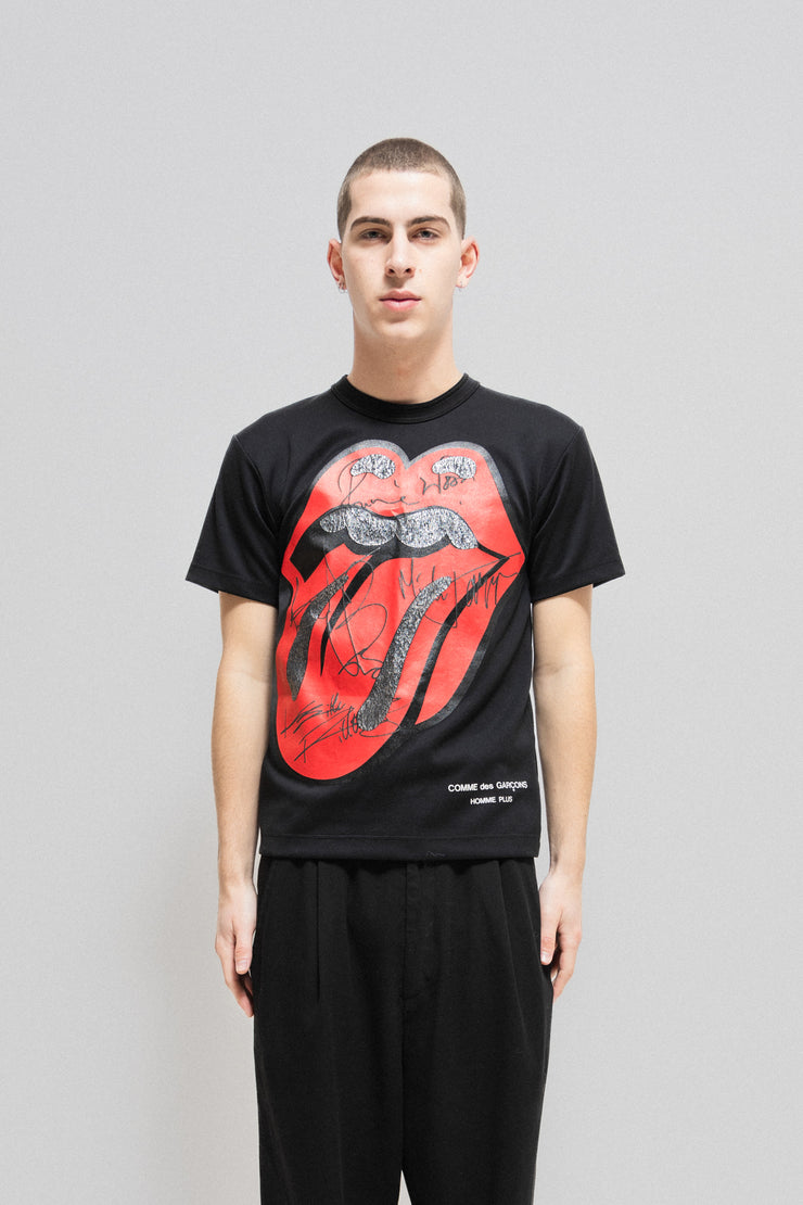 COMME DES GARCONS HOMME PLUS - SS06 "Rip&Tongue" Rolling Stones logo t-shirt