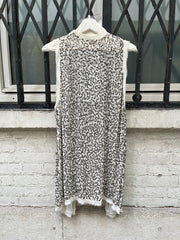 (New Arrival) ANN DEMEULEMEESTER - SS10 Silk vest with 850 gr of metal sequins (runway)