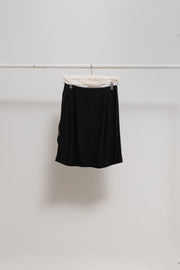 ANN DEMEULEMEESTER - SS95 Lightweight skirt with waist straps and front slit