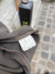 (New Arrival) RICK OWENS DRKSHDW - 2007 Washed denim jacket with long sides, rounded panels and raw cut edges