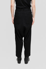 YOHJI YAMAMOTO POUR HOMME - FW14 Heavy wool low crotch pants with a side zipper