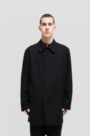 YOHJI YAMAMOTO COSTUME D'HOMME - Wool coat with hidden zipper closure (early 2000's)