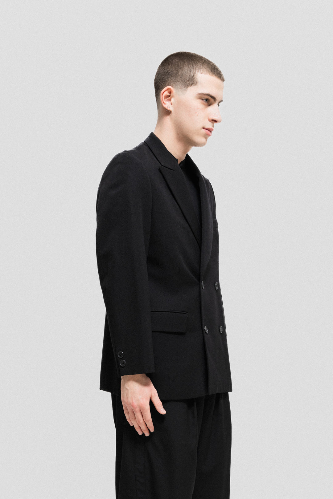 YOHJI YAMAMOTO Y'S FOR MEN - Red label double breasted gabardine