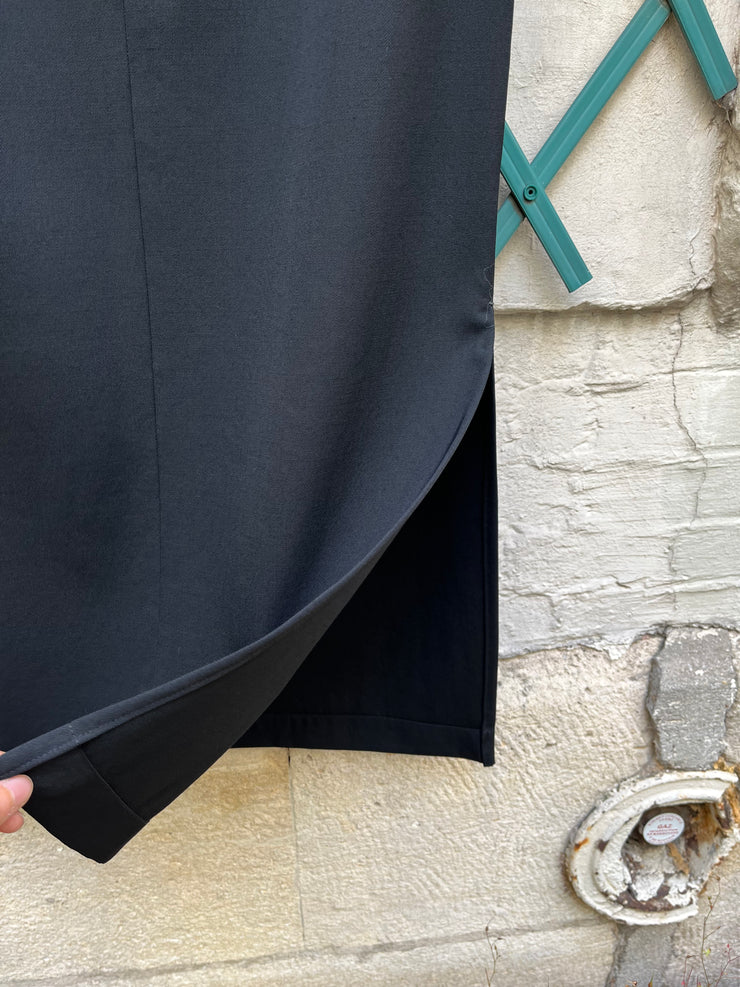 (New Arrival) YOHJI YAMAMOTO Y’S - Gabardine wool skirt with slit detail