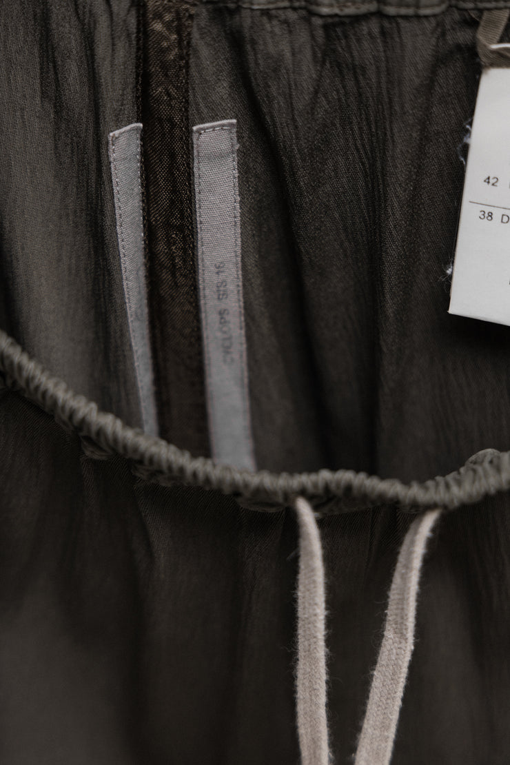 RICK OWENS - SS16 "CYCLOPS" Lightweight drawstring shorts