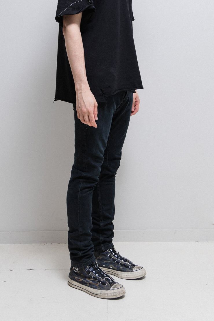 RICK OWENS DRKSHDW - 2010 Blackety blue Detroit cut denim