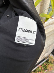 (New Arrival) KAZAYUKI KUMAGAI ATTACHMENT - Sheep leather jacket with double pockets