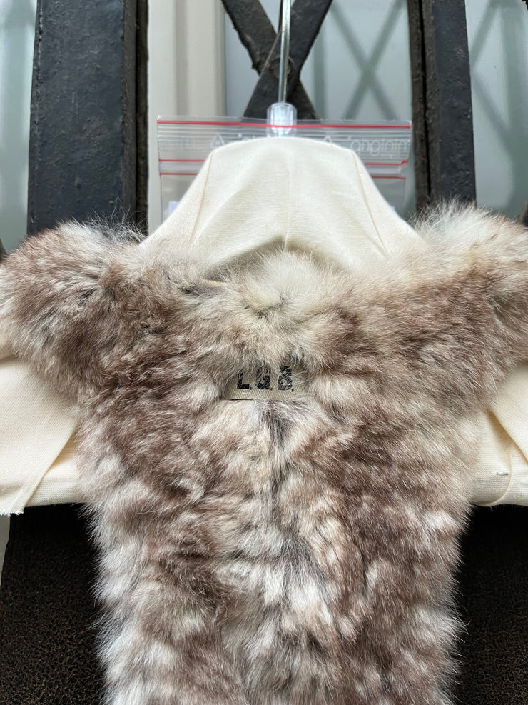 (New Arrival) L.G.B - Rabbit fur and leather reversible vest