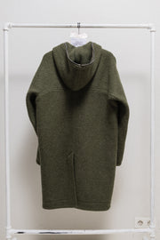 RICK OWENS - FW22 "STROBE" Alpaca wool large hooded coat