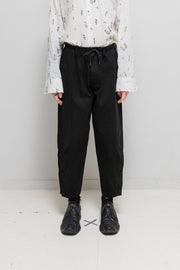 YOHJI YAMAMOTO POUR HOMME - FW15 Thick cotton pants with leg buttoning