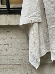 (New Arrival) ANN DEMEULEMEESTER - SS99 Painted linen wrap up skirt