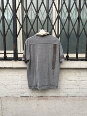 (New Arrival) KAPITAL - Cotton polo shirt with pattern and embroidery detail