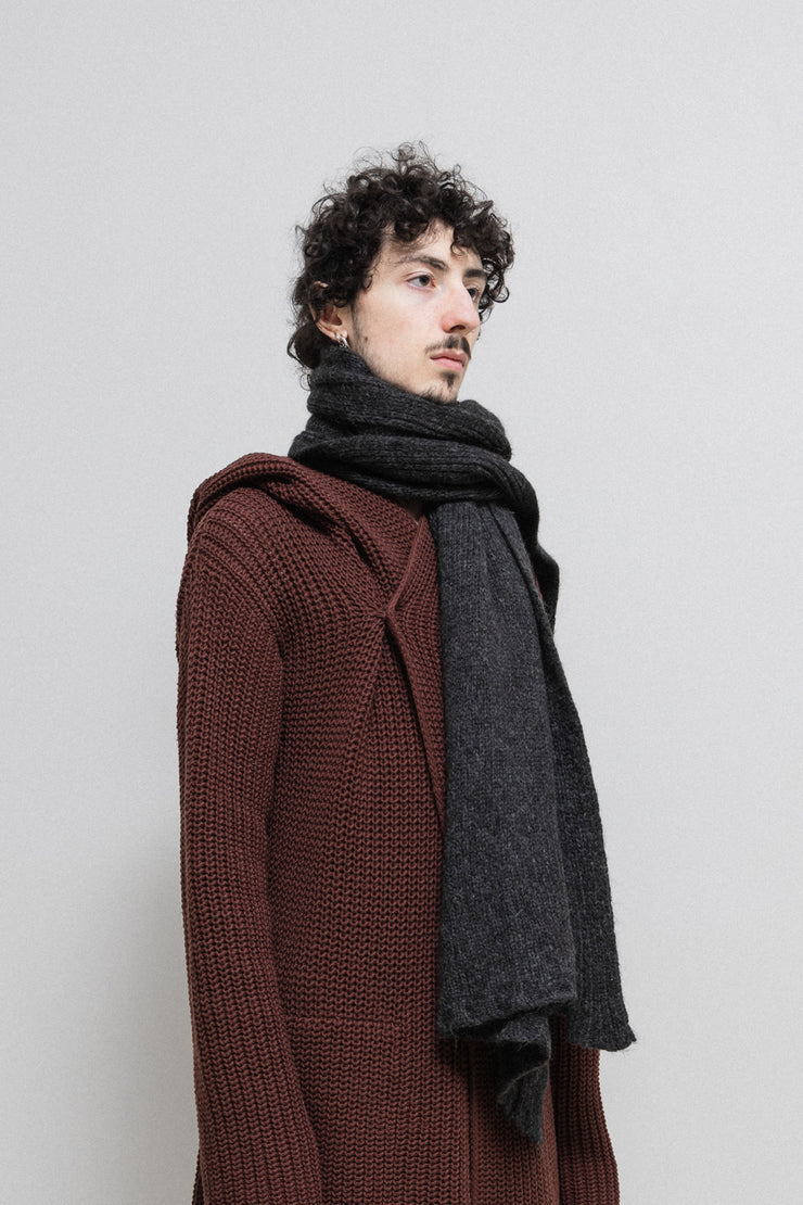 RICK OWENS - FW09 "CRUST" Giant alpaca wool scarf