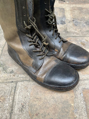 (New Arrival) CHRISTIAN PEAU - Lace up leather boots