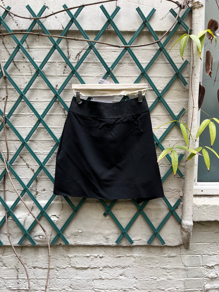 (New Arrival) RICK OWENS - FW10 « GLEAM » Wool blend skirt with thick leather waist
