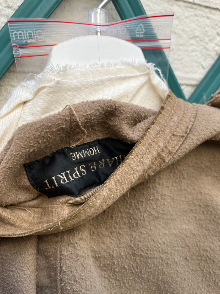 (New Arrival) SHARE SPIRIT - Military moleskine coat with two button rows